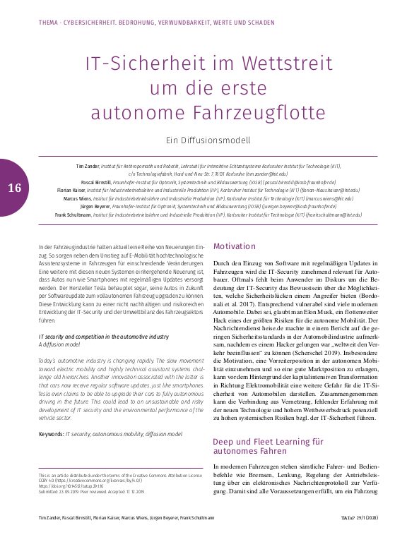 Cover der Publikation
